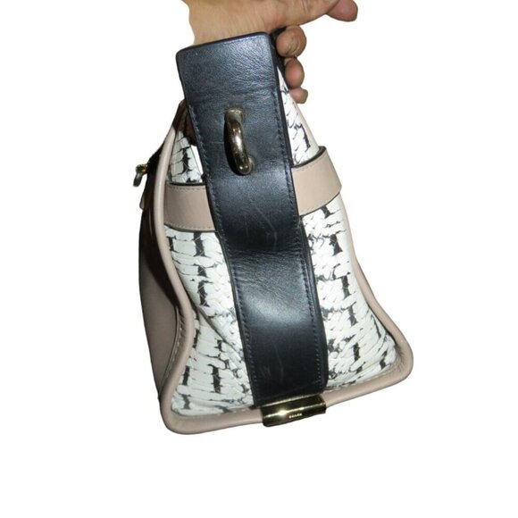 Coach 2015 Swagger 36496 In Colorblock Exotic Embossed Calf Leather Satchel - Picture 3 of 12